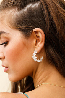 Boucles d'oreilles en pierre brute Jasmine