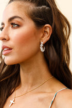 Boucles d'oreilles en pierre brute Jasmine