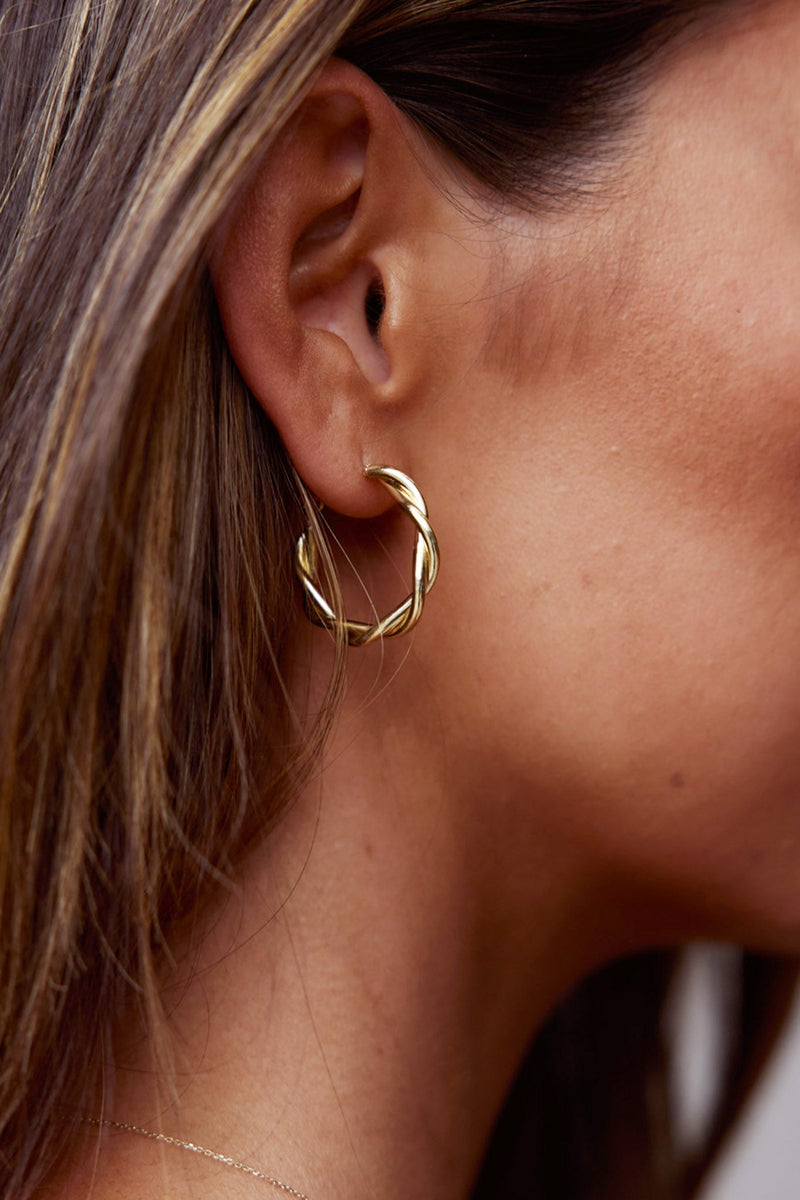 Boucles d'oreilles créoles Millie en or