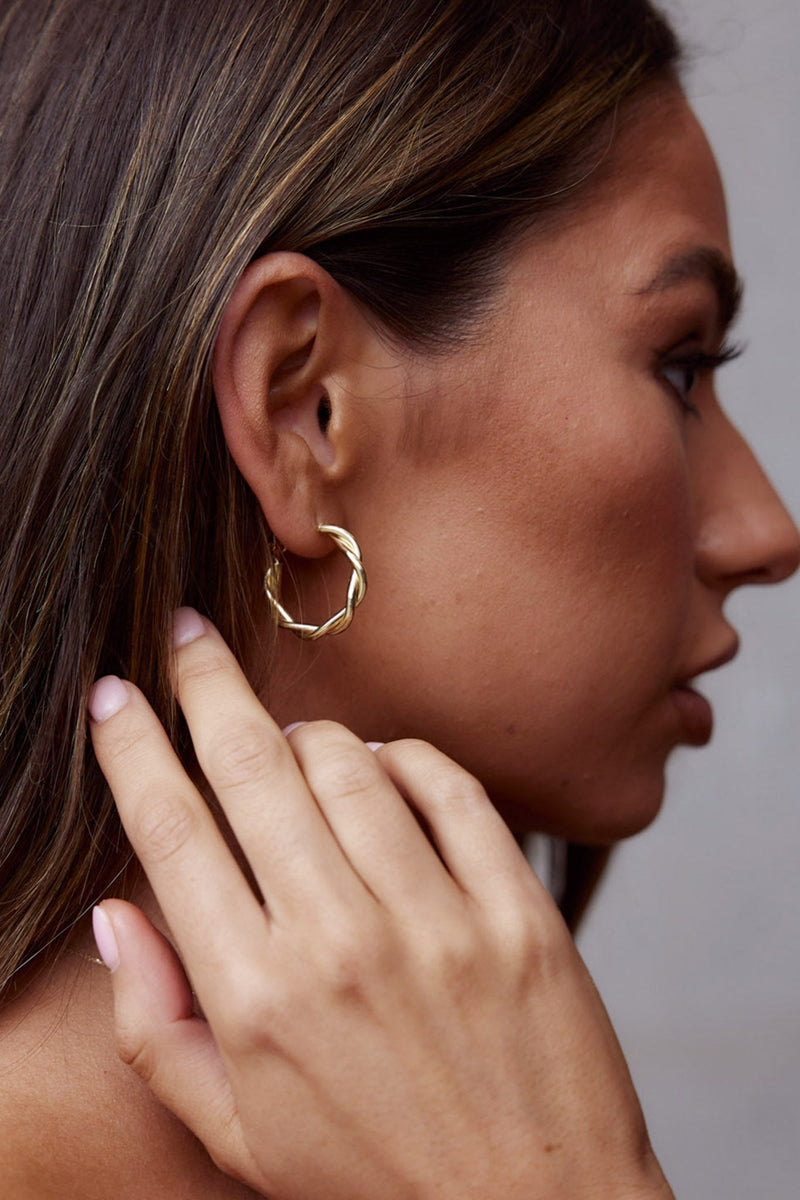 Boucles d'oreilles créoles Millie en or
