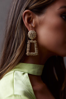Boucles d'oreilles texturées Londres or