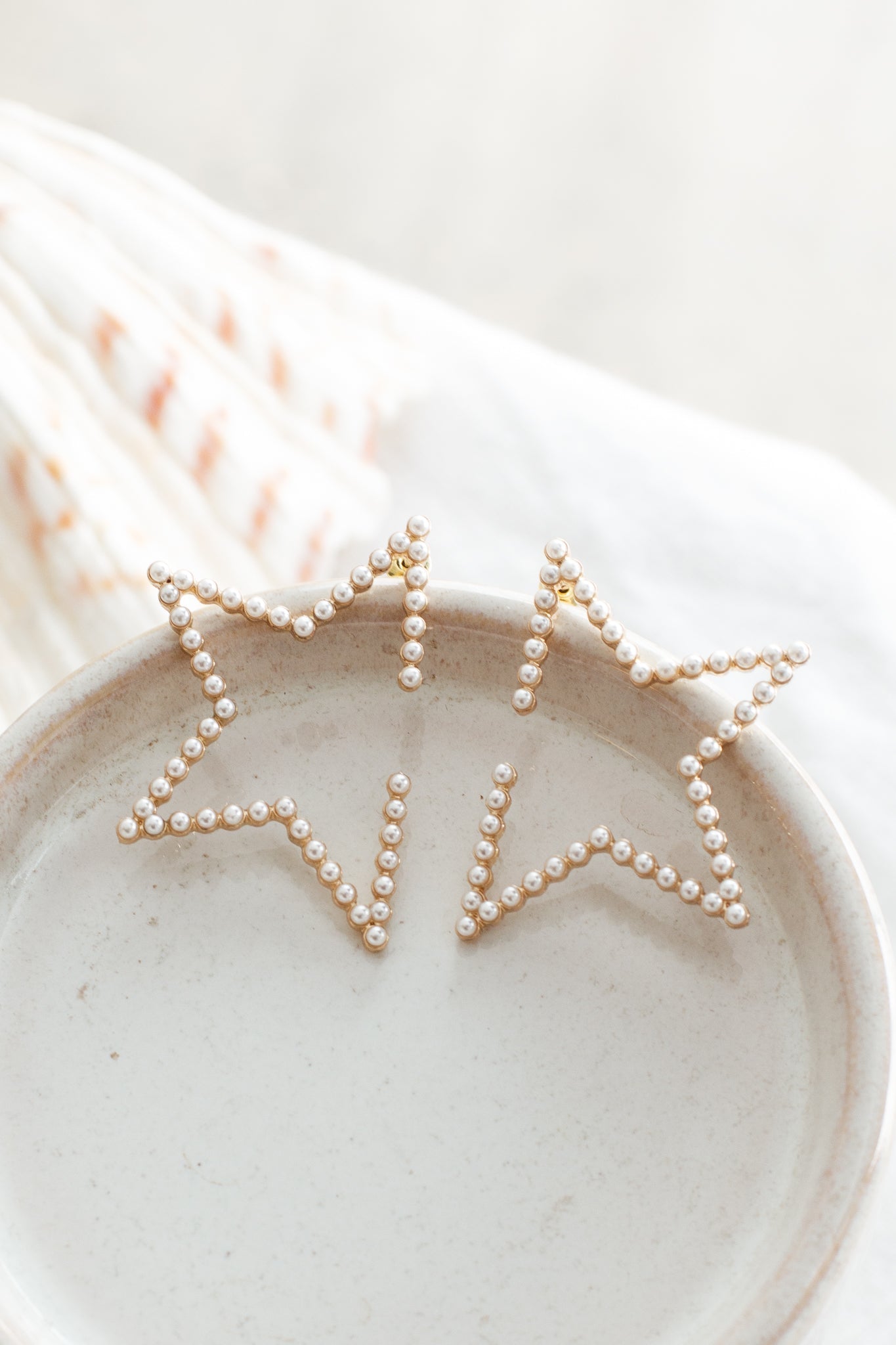Boucles d'oreilles en perles embellies Starstruck Or