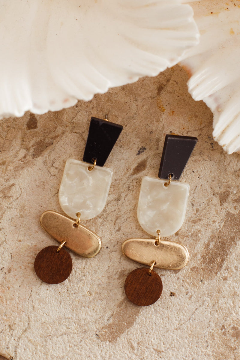 Boucles d'oreilles en acrylique Matilda Multi