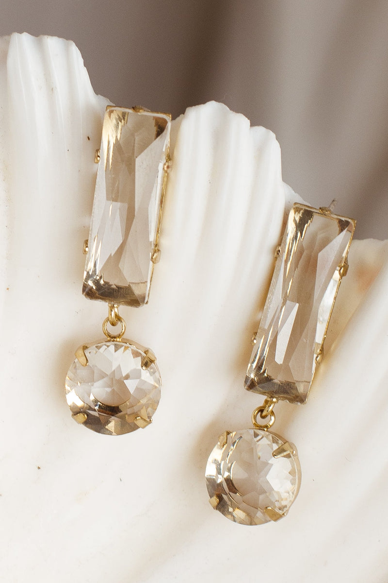 Boucles d'oreilles en cristal de verre Cara