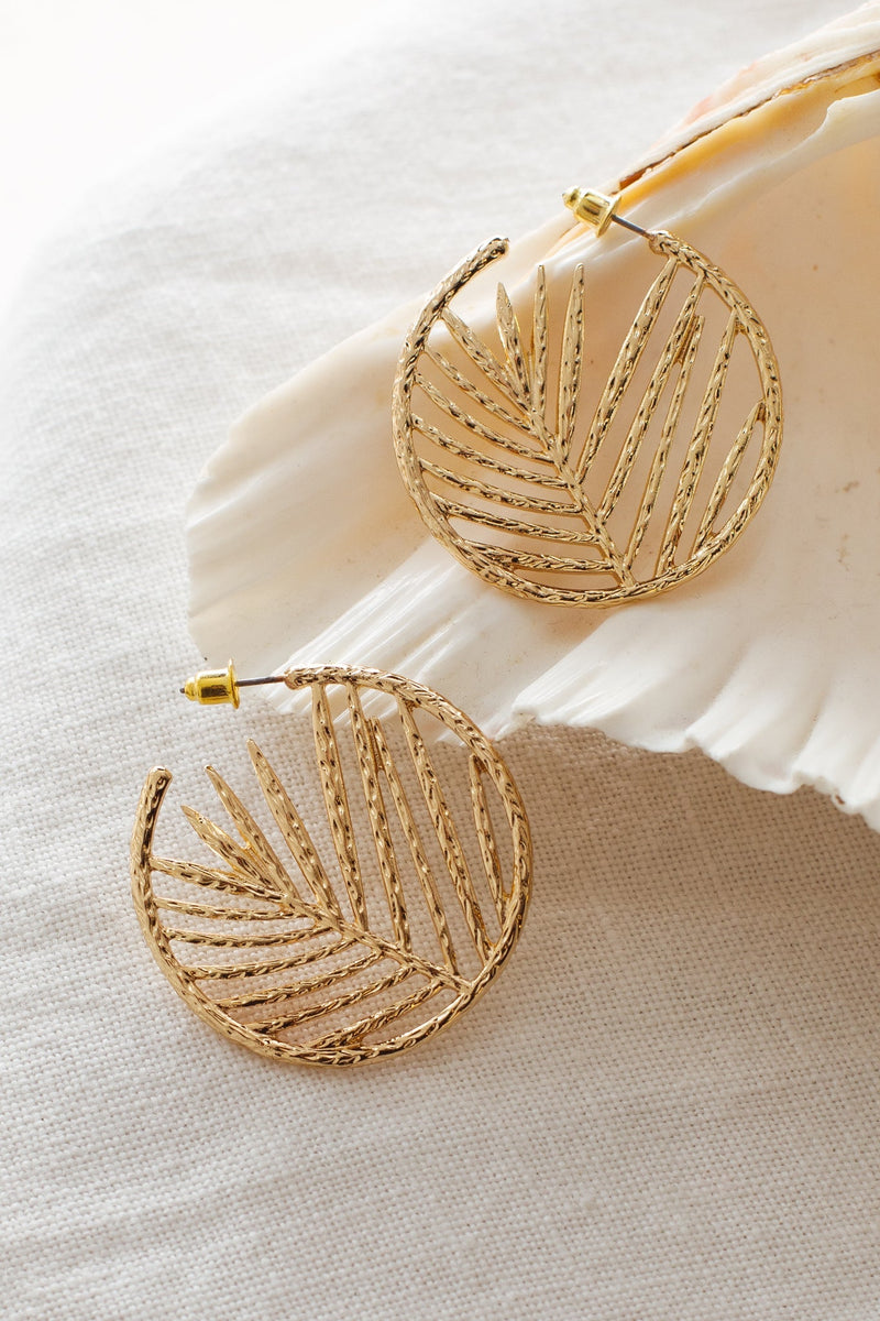 Boucles d'oreilles créoles Island Breeze en or