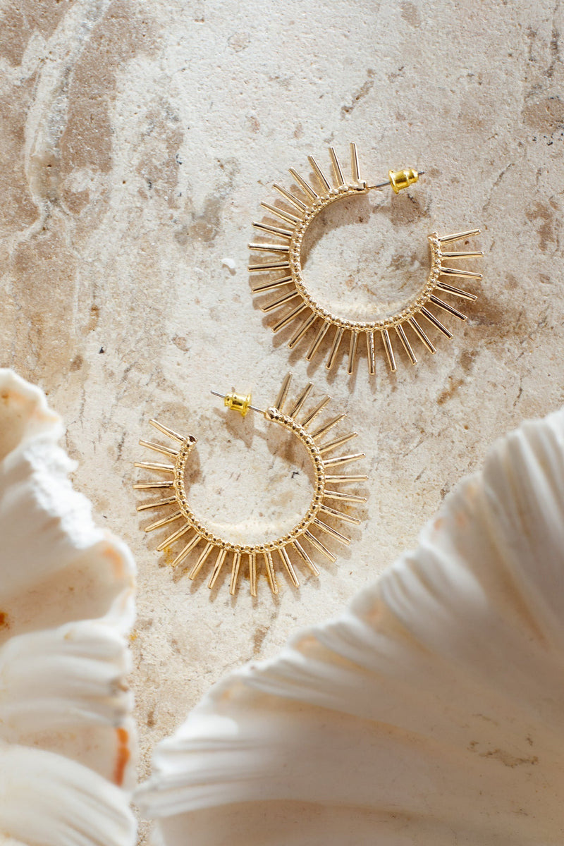 Boucles d'oreilles Starshine Sun en Or