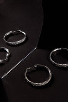 Boucles d'oreilles créoles Maddy Diamante Argent
