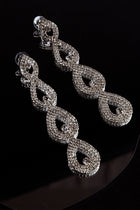Boucles d'oreilles en goutte de poire Royale Diamante Argent
