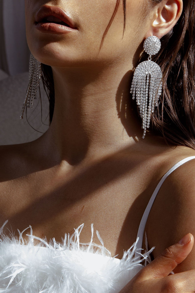 Boucles d'oreilles Kiara Cascade en Argent