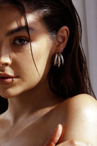 Boucles d'oreilles triples en argent Dominique