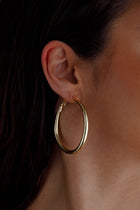 Boucles d'oreilles créoles Hailey Grande Or