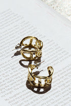 Boucles d'oreilles créoles petites en chaîne Knox Or