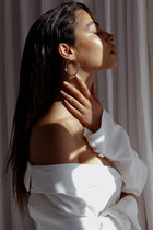 Boucles d'oreilles créoles larges Missie en or
