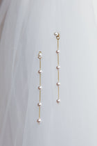 Boucles d'oreilles goutte de perles Gaia en or
