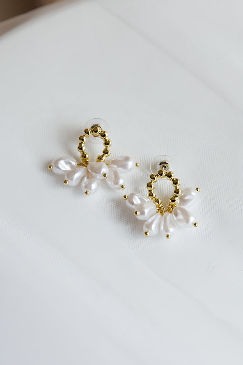 Boucles d'oreilles déclaratives Sierra Pearl Or