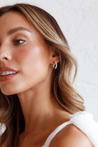 Charis Boucles d'Oreilles Doubles en Or