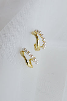 Charis Boucles d'Oreilles Doubles en Or