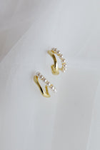 Charis Boucles d'Oreilles Doubles en Or