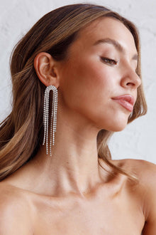 Boucles d'oreilles pendantes Angela Diamante Argent