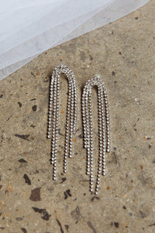 Boucles d'oreilles pendantes Angela Diamante Argent