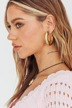 Boucles d'oreilles Hailie Chunky en Or
