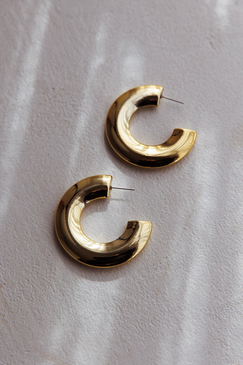 Boucles d'oreilles Hailie Chunky en Or