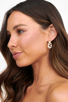 Boucles d'oreilles créoles en perles Dream Time Or