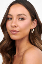 Boucles d'oreilles créoles en perles Dream Time Or