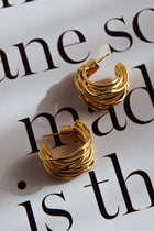 Boucles d'oreilles Halo en or en forme de cercle