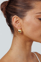 Boucles d'oreilles créoles larges Ami en or