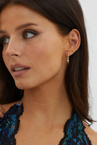 Boucles d'oreilles pendantes Rosa en or