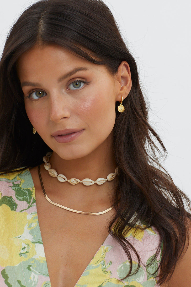 Boucles d'oreilles pendantes Ezra en or