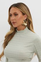 Boucles d'oreilles géométriques surdimensionnées Mae en or