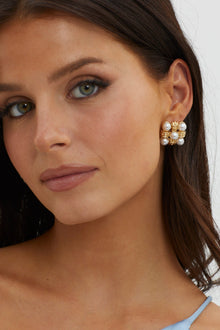 Boucles d'oreilles perles en plaqué or