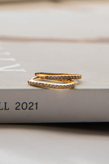 Boucles d'oreilles créoles Ark Diamante Or