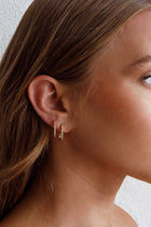 Boucles d'oreilles créoles Ark Diamante Or