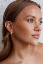 Boucles d'oreilles créoles Ark Diamante Or