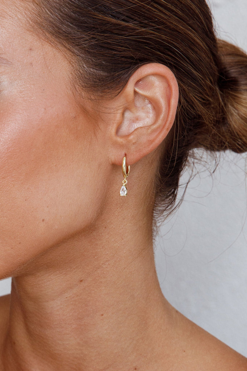 Boucles d'oreilles créoles Diamante en or