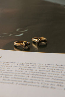 Boucles d'oreilles créoles Starlight Diamante Or