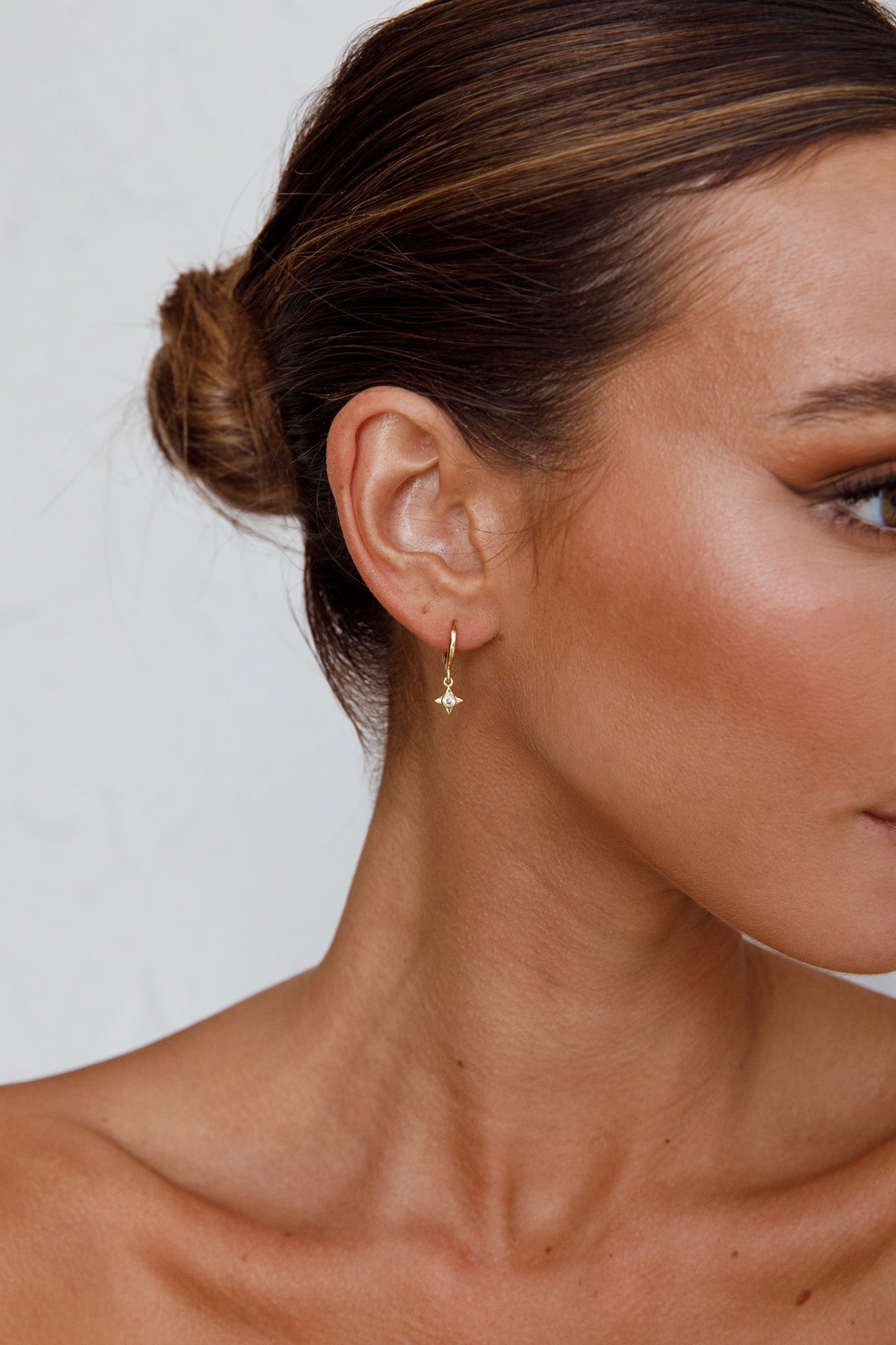 Boucles d'oreilles créoles Lucida Diamante Or
