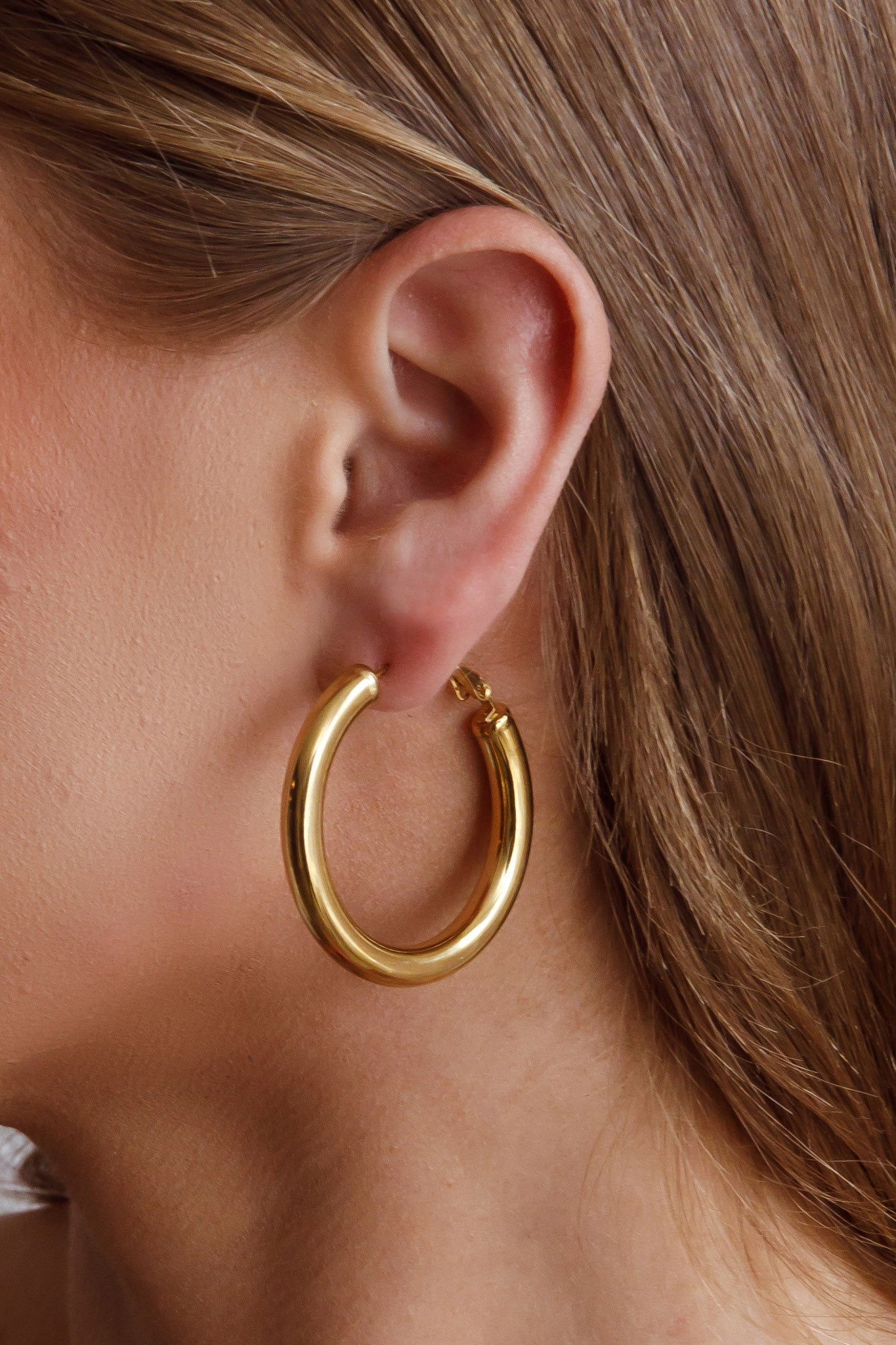 Boucles d'oreilles créoles Méduse Or