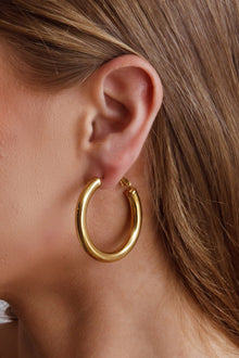 Boucles d'oreilles créoles Méduse Or