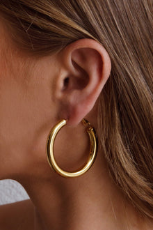 Boucles d'oreilles créoles Méduse Or