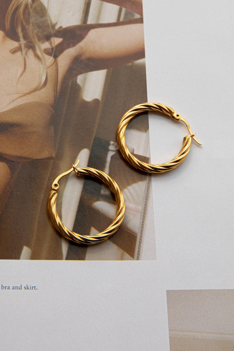 Boucles d'oreilles créoles Merrill en or