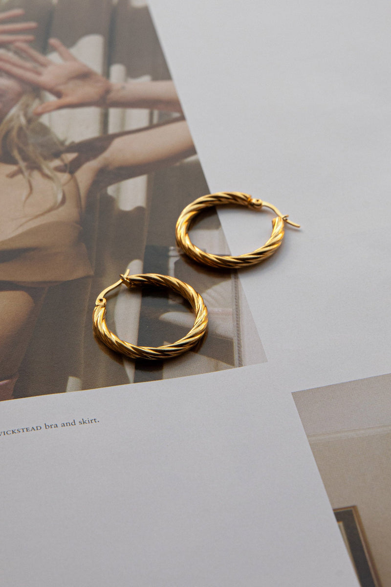 Boucles d'oreilles créoles Merrill en or