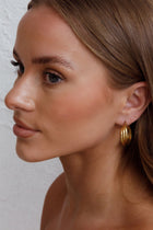 Boucles d'oreilles Mona Triple Anneau Or