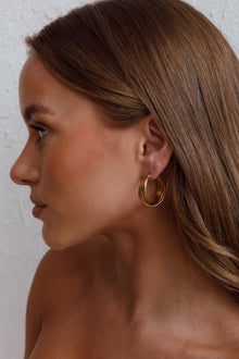Boucles d'oreilles Mona Triple Anneau Or