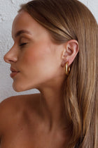 Boucles d'oreilles créoles ouvertes Zayda Or
