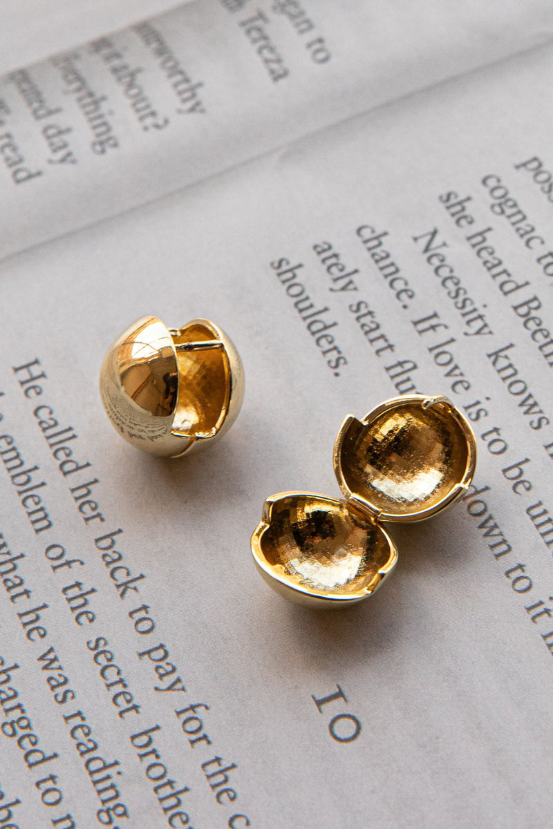 Boucles d'oreilles Ball Moonstar Or