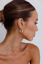Boucles d'oreilles créoles Helena en or